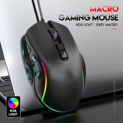 Игровая проводная мышь FMA X9 с RGB подсветкой Черный (2026205392) Игровая проводная мышь FMA X9 с RGB подсветкой Черный (2026205392)