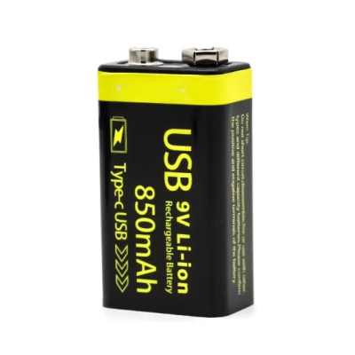 Акумулятор Крона FMA 850 mAh 9v USB Чорний (2079265765)