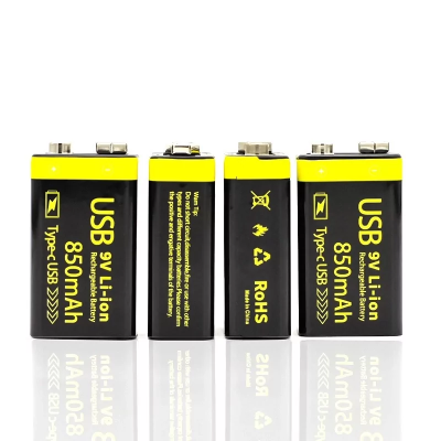 Акумулятор Крона FMA 850 mAh 9v USB Чорний (2079265765)