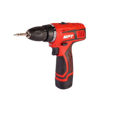 Дрель-шуруповерт аккумуляторная MPT 12 V Li-ion 1.5 Ач 2 скорости 0-400/1450 об/мин 10 мм 2 АКБ Red (MCDT1226.B2) Дрель-шуруповерт аккумуляторная MPT 12 V Li-ion 1.5 Ач 2 скорости 0-400/1450 об/мин 10 мм 2 АКБ Red (MCDT1226.B2)