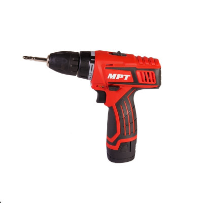Дрель-шуруповерт аккумуляторная MPT 12 V Li-ion 1.5 Ач 2 скорости 0-400/1450 об/мин 10 мм 2 АКБ Red (MCDT1226.B2) Дрель-шуруповерт аккумуляторная MPT 12 V Li-ion 1.5 Ач 2 скорости 0-400/1450 об/мин 10 мм 2 АКБ Red (MCDT1226.B2)