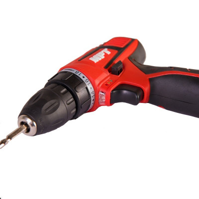 Дрель-шуруповерт аккумуляторная MPT 12 V Li-ion 1.5 Ач 2 скорости 0-400/1450 об/мин 10 мм 2 АКБ Red (MCDT1226.B2) Дрель-шуруповерт аккумуляторная MPT 12 V Li-ion 1.5 Ач 2 скорости 0-400/1450 об/мин 10 мм 2 АКБ Red (MCDT1226.B2)