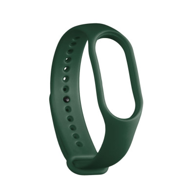 Силиконовый ремешок Emy Original Design Xiaomi Mi Band 5 / Mi Band 6 / Mi Band 7 Atrovirens
