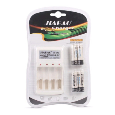 Зарядное устройство JiaBao Digital Charger JB-212 с АAА аккумуляторами 4 шт (3_1674) Зарядное устройство JiaBao Digital Charger JB-212 с АAА аккумуляторами 4 шт (3_1674)