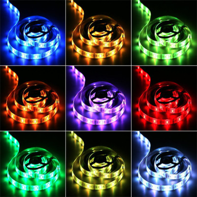 Світлодіодна стрічка RIAS 5050 LED RGB в бухті 5м різнобарвна 5V USB Bluetooth (4_00561) Світлодіодна стрічка RIAS 5050 LED RGB в бухті 5м різнобарвна 5V USB Bluetooth (4_00561)