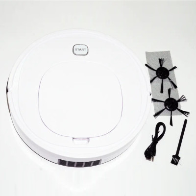 Робот пылесос RIAS ES32 для сухой и влажной уборки 3W White (3_03436) Робот пылесос RIAS ES32 для сухой и влажной уборки 3W White (3_03436)