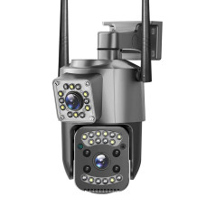 IP камера відеоспостереження RIAS SC03-4G Wi-Fi 2 об'єктива 4MP+4MP вулична з віддаленим доступом