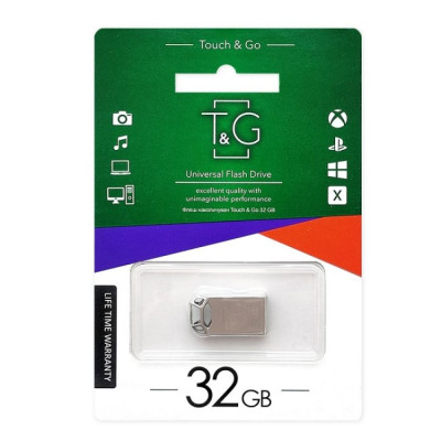 Флешка ЮСБ T&G 32gb Metal 110 USB Flash Drive 2.0 Steel Флешка ЮСБ T&G 32gb Metal 110 USB Flash Drive 2.0 Steel