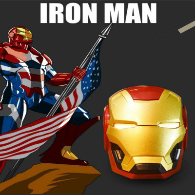 Портативная беспроводная Bluetooth колонка OPT-TOP Iron Man micro-USB SD/microSD/TF Card Портативная беспроводная Bluetooth колонка OPT-TOP Iron Man micro-USB SD/microSD/TF Card