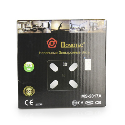 Ваги підлогові смарт Domotec MS-2017 180 кг (1756374615) Ваги підлогові смарт Domotec MS-2017 180 кг (1756374615)