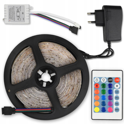 Комплект светодиодной ленты OPT-TOP 3528 RGB в силиконе 5 м с пультом (1756374621) Комплект светодиодной ленты OPT-TOP 3528 RGB в силиконе 5 м с пультом (1756374621)