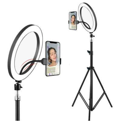 Світлодіодне селфі кільце з утримувачем для телефону OPT-TOP Selfie Ring Light LL666 26 см 3 режими (1756374694) Світлодіодне селфі кільце з утримувачем для телефону OPT-TOP Selfie Ring Light LL666 26 см 3 режими (1756374694)