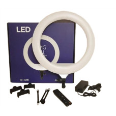 Лампа кільцева світлодіодна OPT-TOP Led-YQ-460B з 3 тримачами для телефону пультом 45 см (1756375330)