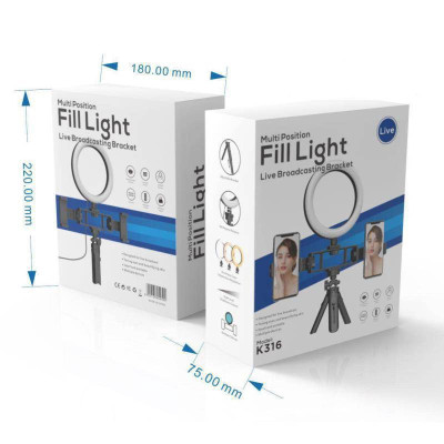 Світлодіодна кільцева лампа селфі кільце OPT-TOP Multi-Position Fill Light Live Broadcasting (1756375342) Світлодіодна кільцева лампа селфі кільце OPT-TOP Multi-Position Fill Light Live Broadcasting (1756375342)