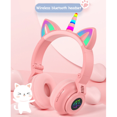 Дитячі бездротові навушники OPT-TOP Єдиноріг Cat STN-27 LED Bluetooth (1756375346) Дитячі бездротові навушники OPT-TOP Єдиноріг Cat STN-27 LED Bluetooth (1756375346)