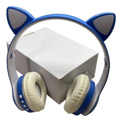 Бездротові навушники OPT-TOP cat ear vzv-23m з підсвічуванням + FM-радіо + MicroSD Bluetooth сині (1756375582) Бездротові навушники OPT-TOP cat ear vzv-23m з підсвічуванням + FM-радіо + MicroSD Bluetooth сині (1756375582)