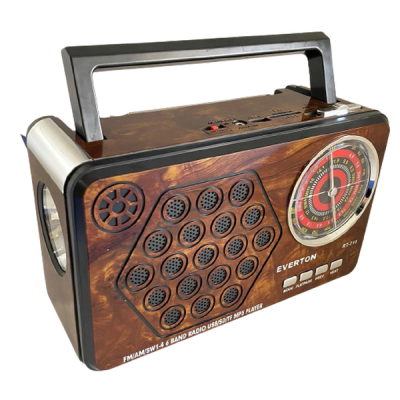 Портативный радиоприемник Everton RT-715 с фонариком Bluetooth FM USB SD (1756375710)