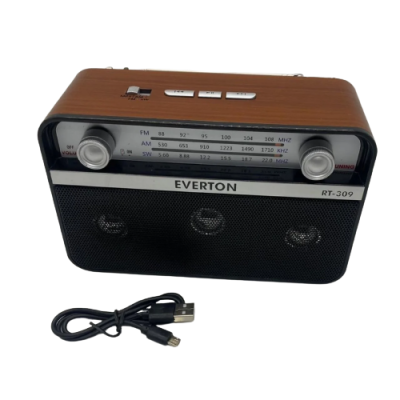 Портативный радиоприемник Everton RT-309 FM/AM/SW/Bluetooth/USB с фонариком (1756375714) Портативный радиоприемник Everton RT-309 FM/AM/SW/Bluetooth/USB с фонариком (1756375714)