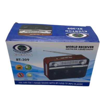 Портативный радиоприемник Everton RT-309 FM/AM/SW/Bluetooth/USB с фонариком (1756375714) Портативный радиоприемник Everton RT-309 FM/AM/SW/Bluetooth/USB с фонариком (1756375714)