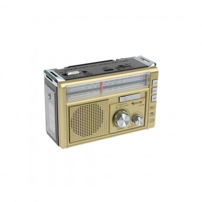Радиоприемник на аккумуляторе Golon RX-382 FM/AM/SW с фонарем LED GOLD (1756375730)