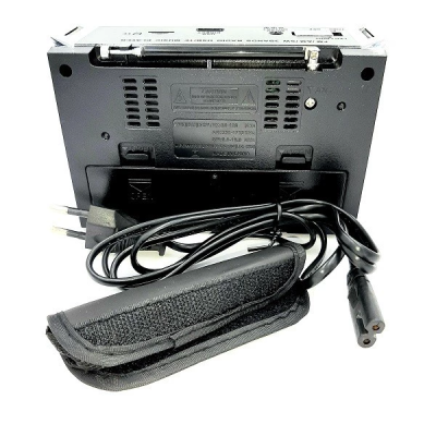 Портативный радиоприемник Golon RX-381/2 USB/SD с LED фонарем Черный (1756375737)