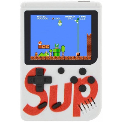 Карманная игровая ретро приставка Sup Game Box 400 игр dendy SEGA 8bit белая (1829343338)