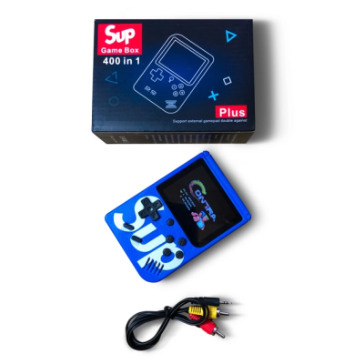 Карманная игровая ретро приставка Sup Game Box 400 игр dendy SEGA 8bit синяя (1829425682)
