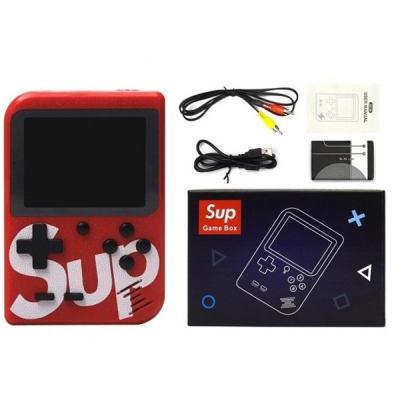 Карманная игровая ретро приставка Sup Game Box 400 игр dendy SEGA 8bit красная (1829455458)
