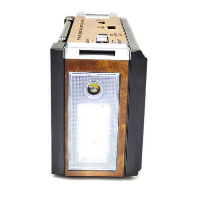 Радио с фонариком/USB/SD/аккумулятором Golon RX-381/2 USB/SD аналоговое Коричневый (1920775263)