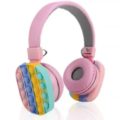 Накладные беспроводные детские наушники No Brand POP IT CXT 806E (2090045143) Накладные беспроводные детские наушники No Brand POP IT CXT 806E (2090045143)