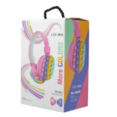 Накладные беспроводные детские наушники No Brand POP IT CXT 806E (2090045143) Накладные беспроводные детские наушники No Brand POP IT CXT 806E (2090045143)