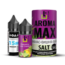 Набор для самозамеса солевой жидкости для вейпа Flavorlab Aroma MAX 30 мл Ананас-Вишня-Лайм 0-50 мг (15368-hbr)