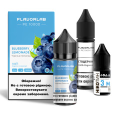 Набор для самозамеса солевой жидкости для вейпа Flavorlab PE 10000 30 мл 0-50 мг Blueberry Lemonade (15380-hbr)