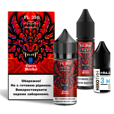 Набор для самозамеса солевой жидкости для вейпа Flavorlab FL350 30 мл 0-50 мг Cherry Menthol (15400-hbr)