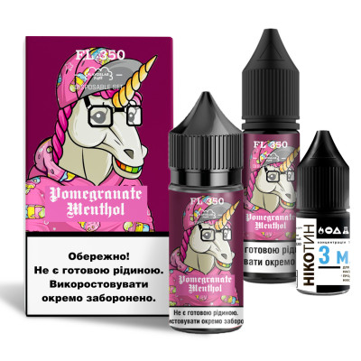 Набор для самозамеса солевой жидкости для вейпа Flavorlab FL350 30 мл 0-50 мг Pomegranate Menthol (15402-hbr)