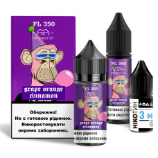Набор для самозамеса солевой жидкости для вейпа Flavorlab FL350 30 мл 0-50 мг Grapes Orange Cinnamon (15407-hbr)