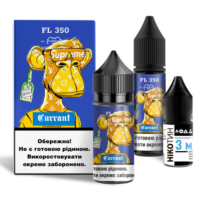 Набор для самозамеса солевой жидкости для вейпа Flavorlab FL350 30 мл 0-50 мг Currant Смородина (15411-hbr)