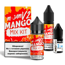 Набор для самозамеса солевой жидкости для вейпа Flavorlab M-Jam V2 30 мл 0-50 мг Mango Манго (15421-hbr)