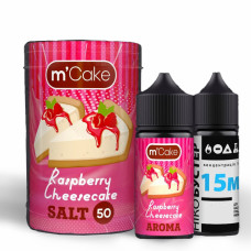 Набор для самозамеса солевой жидкости для вейпа Flavorlab M-Cake 30 мл 0-50 мг Raspberry Cheesecake (15430-hbr)