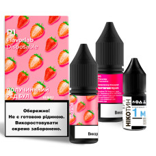 Набор для самозамеса солевой жидкости для вейпа Flavorlab P1 10 мл 0-50 мг Strawberry Red Bull (15440-hbr)