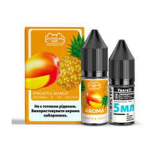 Набор для самозамеса солевой жидкости для вейпа Flavorlab Disposable Puff 10 мл 0-50 мг Mango Pineapple (15446-hbr)