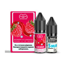 Набор для самозамеса солевой жидкости для вейпа Flavorlab Disposable Puff 10 мл 0-50 мг Raspberry Lemonade ice (15449-hbr)