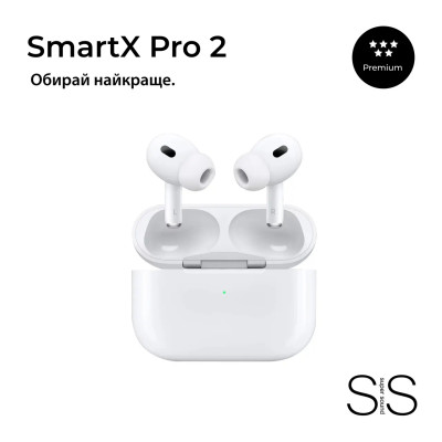 Бездротові Bluetooth-навушники Smart X Pro 2 Premium вакуумні білі (SAP2P) Бездротові Bluetooth-навушники Smart X Pro 2 Premium вакуумні білі (SAP2P)