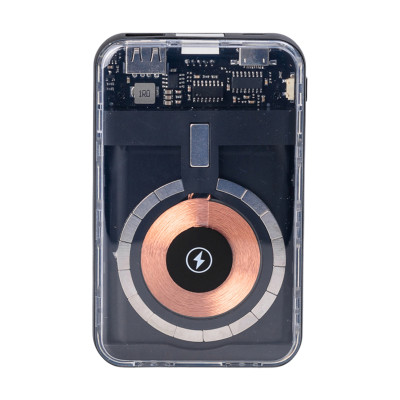 Повербанк Smart X 10000 mAh с беспроводной зарядкой USB-С/USB-A/microUSB/Apple Lightning 3 шнура в комплекте