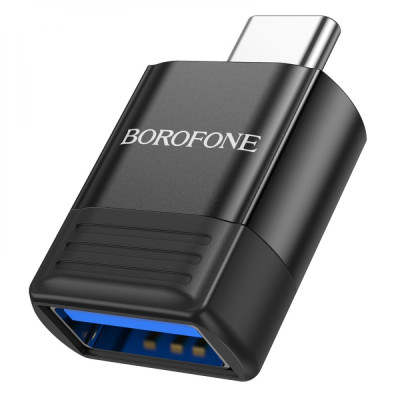 Перехідник OTG Borofone BV18 Type-C male to USB female USB3.0 Чорний Перехідник OTG Borofone BV18 Type-C male to USB female USB3.0 Чорний