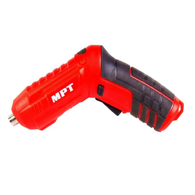 Отвертка аккумуляторная поворотная MPT 4 V Li-ion 1.5 Ач 250 об/мин 3.5 Нм USB Red with Black (MCSD4006.2) Отвертка аккумуляторная поворотная MPT 4 V Li-ion 1.5 Ач 250 об/мин 3.5 Нм USB Red with Black (MCSD4006.2)