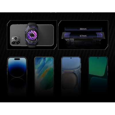 Мобильный полупроводниковый кулер охлаждения Black Shark FunCooler 3 Pro для смартфона и напальчники Мобильный полупроводниковый кулер охлаждения Black Shark FunCooler 3 Pro для смартфона и напальчники
