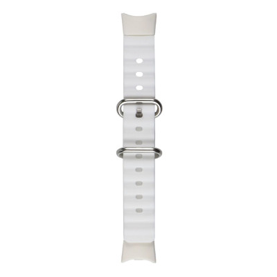 Силиконовый ремешок Ocean band Xiaomi Mi Band 8 White