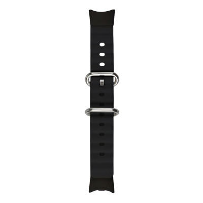 Силіконовий ремінець Ocean band Xiaomi Mi Band 8 Black