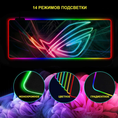 Геймерський килимок Sky для мишки з RGB-підсвічуванням на 360 ° ROG GM 800x300x4 (G001) Геймерський килимок Sky для мишки з RGB-підсвічуванням на 360 ° ROG GM 800x300x4 (G001)
